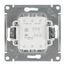 Механизм переключателя проходного двухклавишный AtlasDesign белый IP20 Systeme Electric