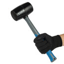 Перчатки х/б с ПВХ 5 нитей 10 класс черные размер 9_4