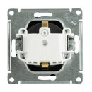 Механизм розетки с заземлением AtlasDesign карбон IP20 Systeme Electric