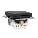 Механизм розетки с заземлением со шторками и крышкой AtlasDesign карбон IP20 Systeme Electric
