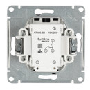 Механизм выключателя двухклавишный с подсветкой AtlasDesign карбон IP20 Systeme Electric