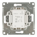 Механизм выключателя двухклавишный AtlasDesign алюминий IP20 Systeme Electric