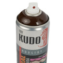 Эмаль аэрозольная для профнастила Kudo шоколадно-коричневая (RAL 8017) полуматовая 0,52л