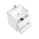 Тумба подвесная Акватон Сканди 55 с раковиной Адриана 55 белый_4