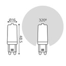 Лампа светодиодная Gauss Elementary 3Вт G9 нейтральный белый свет 4100K