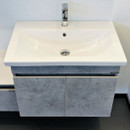 Тумба подвесная Comforty Осло-70ПД с раковиной Como 70 бетон светлый_4