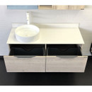 Тумба подвесная Comforty Порто-120-1 c раковиной Comforty 9110 дуб дымчатый_4