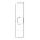 Шкаф пенал напольный Comforty Никосия 35 дуб темный_4