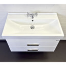 Тумба подвесная Comforty Никосия-80П с раковиной Fest 80 белый глянец_4