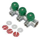 Коллектор регулирующий Stout 3/4", 3 отвода 3/4" евроконус