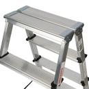 Стремянка алюминиевая 4 ступени двухсторонняя 0,87м Новая высота_4