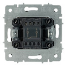 Механизм выключателя одноклавишный Brite графит IP20 IEK_4