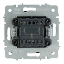 Механизм выключателя двухклавишный Brite графит IP20 IEK_4