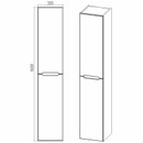 Шкаф пенал подвесной Viant Марсель 30 белый глянцевый_4