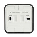 Выключатель одноклавишный накладной Blanca антрацит IP20 Systeme Electric