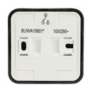Переключатель проходной одноклавишный накладной Blanca антрацит IP20 Systeme Electric