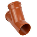 Тройник канализационный наружный 110х110мм 45° Ostendorf_4