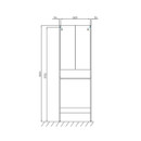 Шкаф под стиральную машину Акватон Лондри белый глянцевый_4