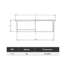 Заглушка канализационная 110мм Ostendorf