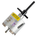 Коронка алмазная Hilberg Laser по армированному бетону и железобетону SDS+ 80 мм_4