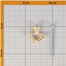 Дюбель для листовых материалов Бабочка ЕвроПартнер 10х50 мм с шурупом 4 шт_4