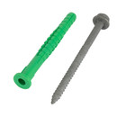 Дюбель фасадный нейлоновый 10х100 мм с шурупом 4 шт Европартнер