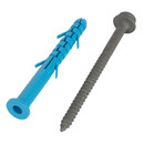 Дюбель фасадный Европартнер с шурупом 10х100 мм