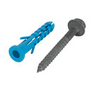 Дюбель фасадный Европартнер с шурупом 10х60 мм