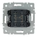 Механизм переключателя перекрестного одноклавишный Brite шампань IP20 IEK