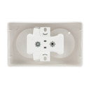 Розетка двухместная накладная без заземления Хит белая IP20 Systeme Electric_4