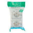 Розетка двухместная накладная с заземлением со шторками и крышкой AtlasDesign белая IP54 Systeme Electric_4