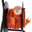 Удлинитель на катушке 20м 1 розетка без заземления 2200Вт IP44 TDM