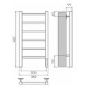 Полотенцесушитель электрический Terminus Аврора П6 300х650 хром