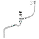 Сифон для ванны  Aquant 1 1/2"х40 клик-клак перелив автомат хром гибкая труба 40х40/50
