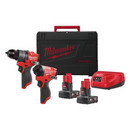 Шуруповерт ударный и винтоверт Milwaukee M12 FPP2A2-602X набор