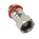 Пресс муфта из нержавеющей стали с накидной гайкой 22х3/4" Rommer_4