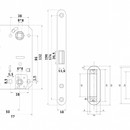 Защёлка межкомнатная магнитная Palladium хром
