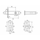 Задвижка межкомнатная Palladium черная