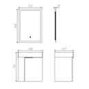 Тумба подвесная Comforty Асти 60П с раковиной CF3WL032 белый глянец_4