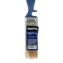 Кисть 25мм для лаков искусственная щетина, пластиковая ручка Марта_4