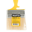 Кисть 75мм для эмалей искусственная щетина, пластиковая ручка Марта_4
