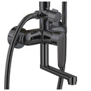 Душевая система с тропическим душем Esko Brussel Black черный матовый