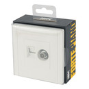 Розетка ТВ+RJ45 5E Forte&Piano белая IP20 IEK_4