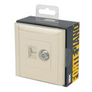 Розетка ТВ+RJ45 5E Forte&Piano ваниль IP20 IEK_4
