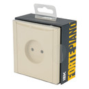 Розетка одноместная без заземления Forte&Piano ваниль IP20 IEK_4