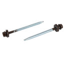 Саморез кровельный 4,8х70мм коричневый шоколад (RAL 8017) 100шт Daxmer_4