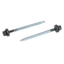 Саморез кровельный 4,8х70мм серый графит (RAL 7024) 100шт Daxmer_4