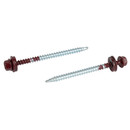 Саморез кровельный 4,8х70мм красное вино (RAL 3005) 100шт Daxmer_4