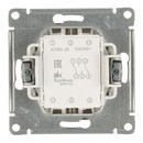 Механизм переключателя проходного двухклавишный AtlasDesign шампань IP20 Systeme Electric