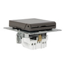 Механизм розетки с заземлением со шторками и крышкой AtlasDesign мокко IP20 Systeme Electric
